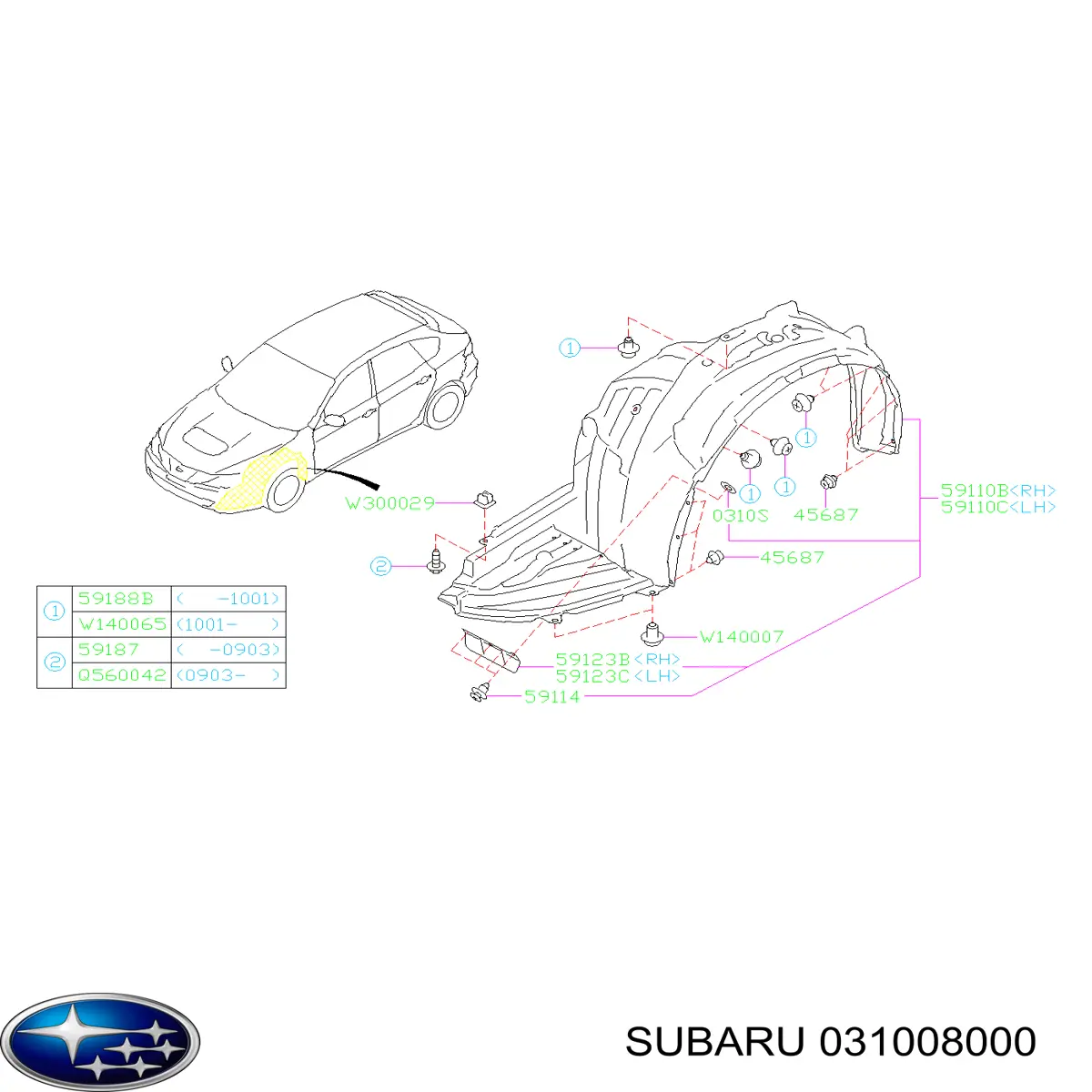 031008000 Subaru