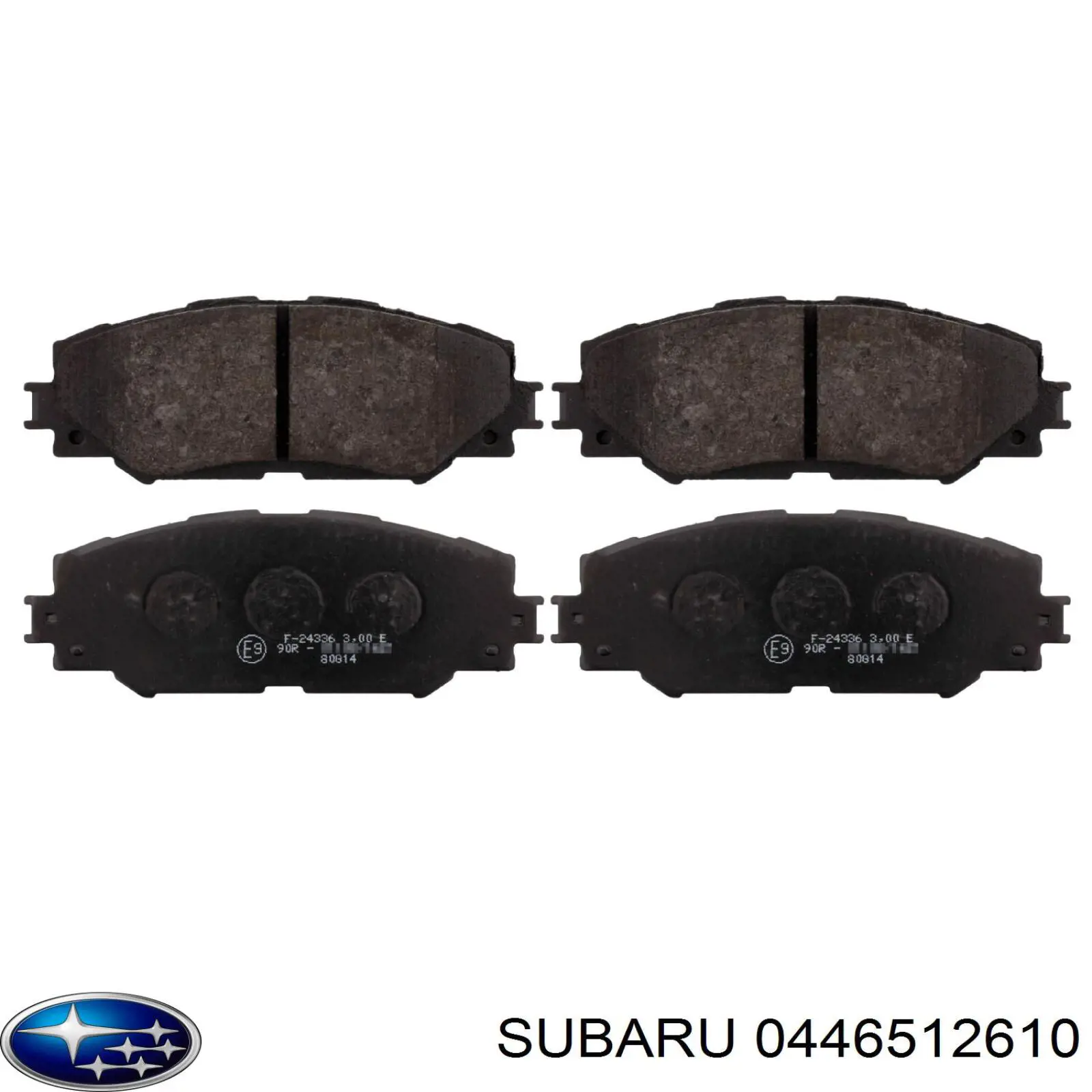 Передние тормозные колодки 0446512610 Subaru