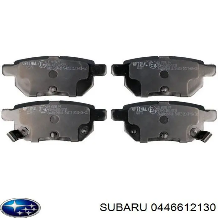 Задние тормозные колодки 0446612130 Subaru