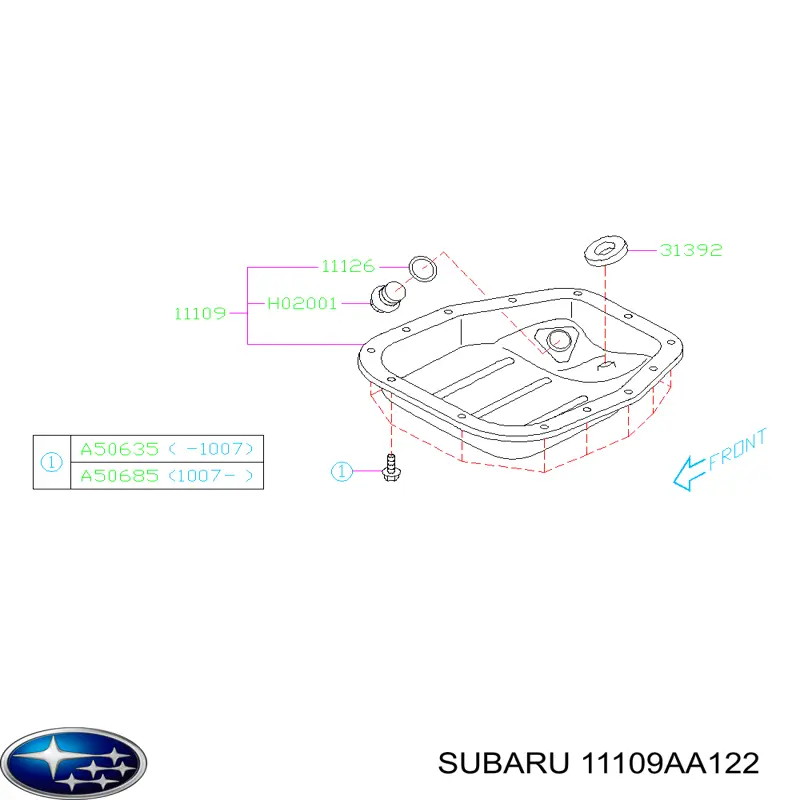  11109AA122 Subaru