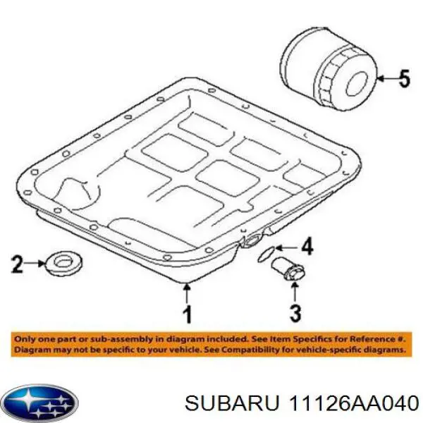 Прокладка пробки поддона АКПП на Subaru Legacy B14