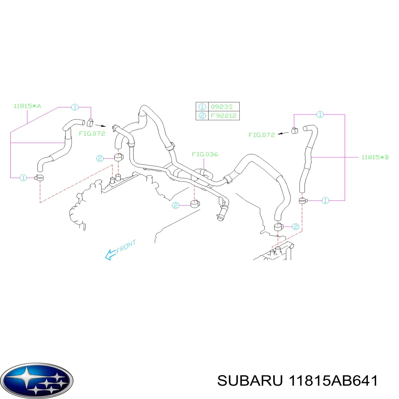  11815AB641 Subaru