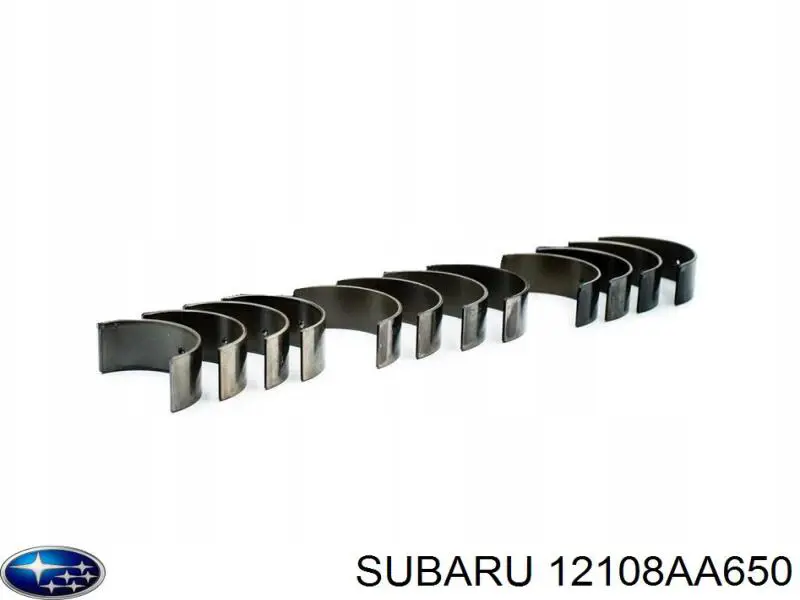 Вкладыши коленвала шатунные, комплект, стандарт (STD) на Subaru Legacy B12