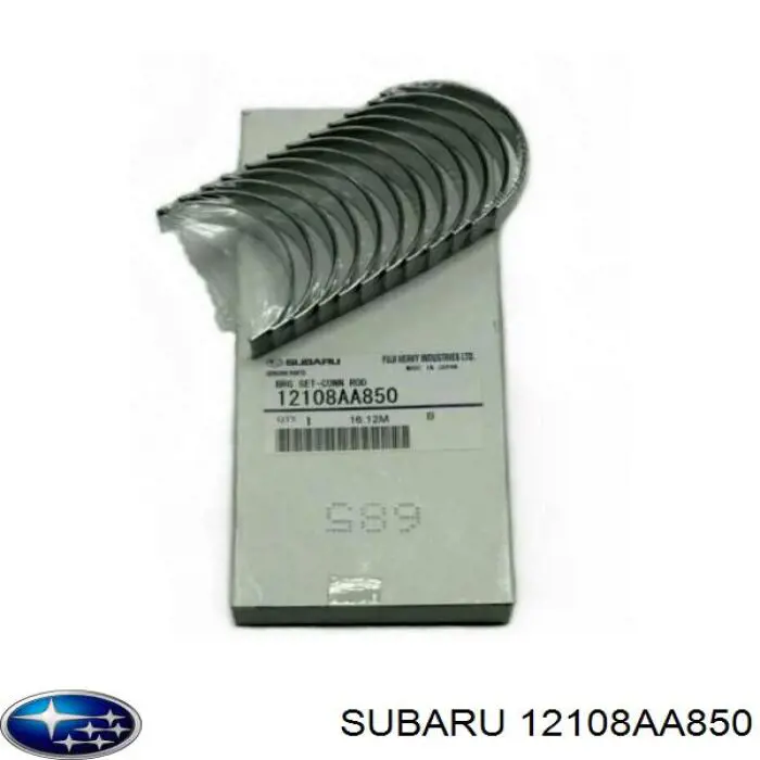 12108AA850 Subaru вкладыши коленвала шатунные, комплект, стандарт (std)