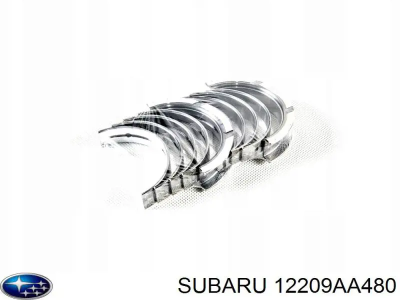 Вкладыши коленвала коренные, комплект, стандарт (STD) Subaru 12209AA480