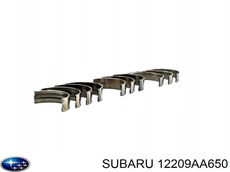 Вкладыши коленвала коренные, комплект, стандарт (STD) Subaru 12209AA650