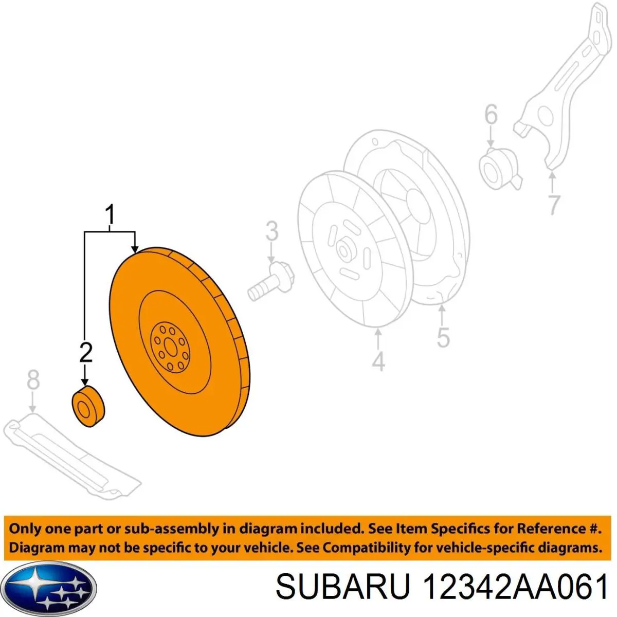 Демпферный маховик на Subaru Forester I S10, SF