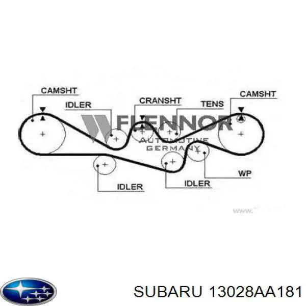 Ремень ГРМ Subaru 13028AA181