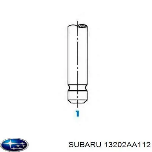 Клапан выпускной на Subaru Legacy I 