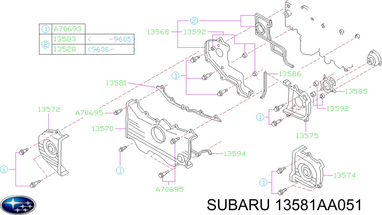 13581AA051 Subaru