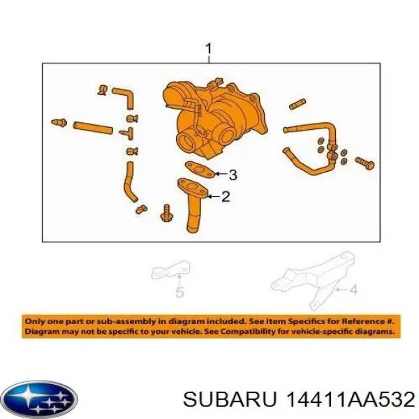 14411AA532 Subaru турбина