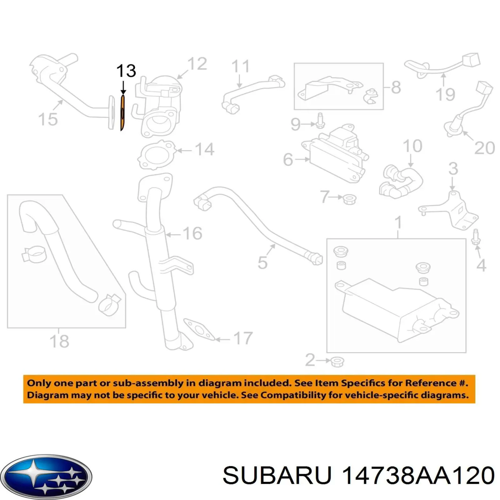  14738AA120 Subaru