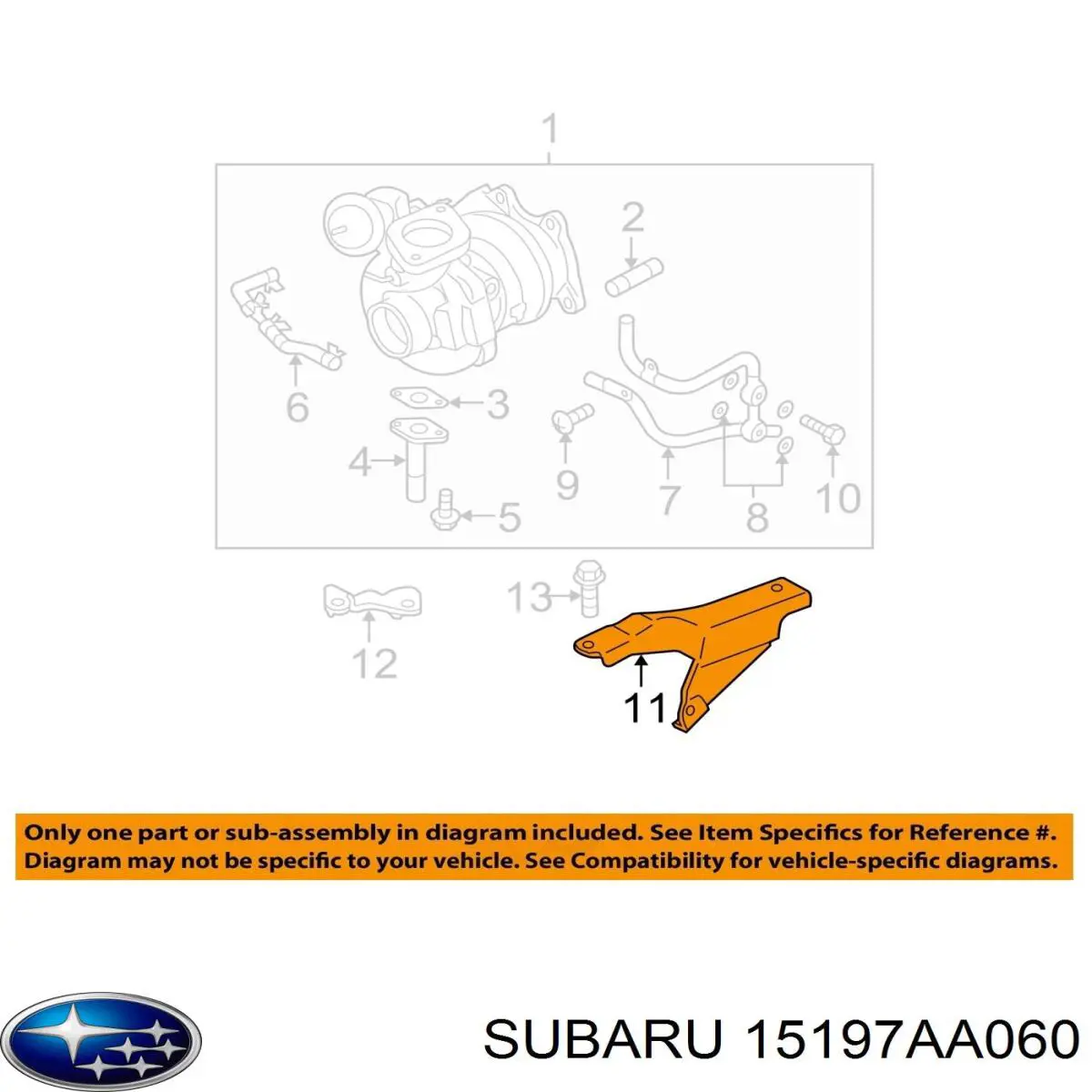  Subaru 15197AA060 цена, от 12.76 USD