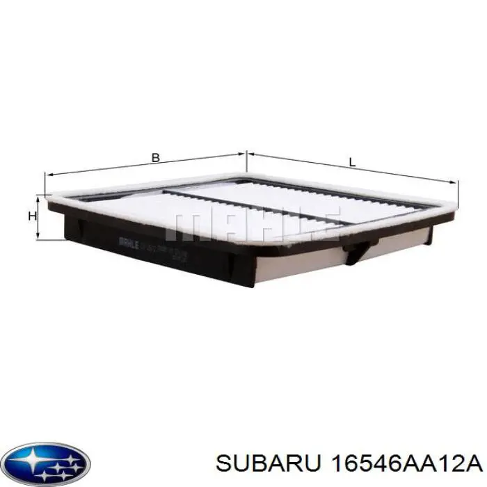 Купить 16546AA12A Subaru Автомобильный фильтр воздуха