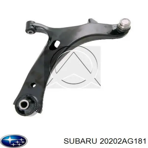 20202AG181 Subaru braço oscilante inferior direito de suspensão dianteira