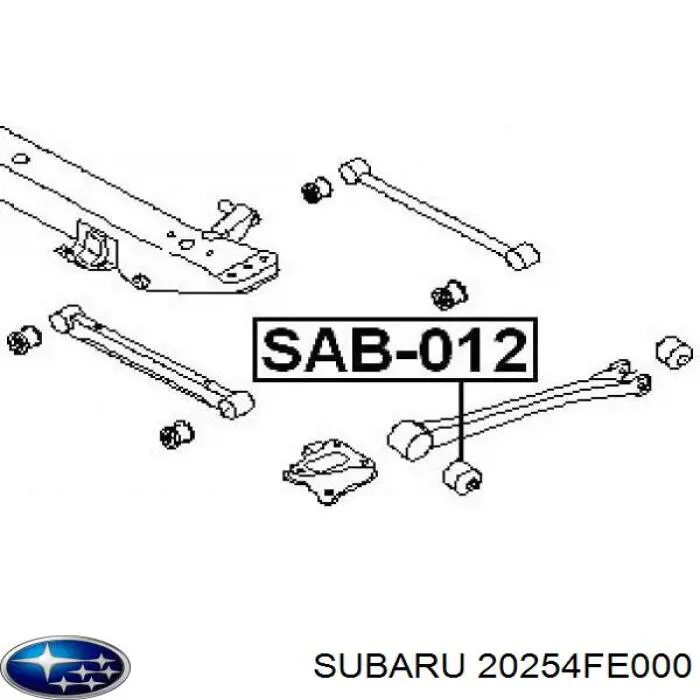 20254FE000 Subaru Сайлентблоки продольных рычагов передней подвески