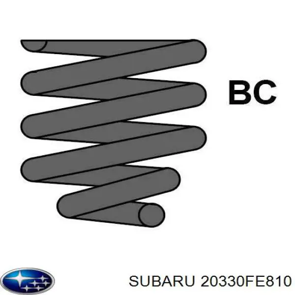 Купить 20330FE810 Subaru Винтовая пружина подвеска
