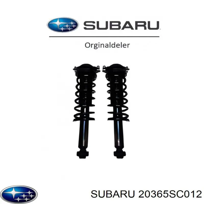 20365SC012 Subaru амортизатор задний