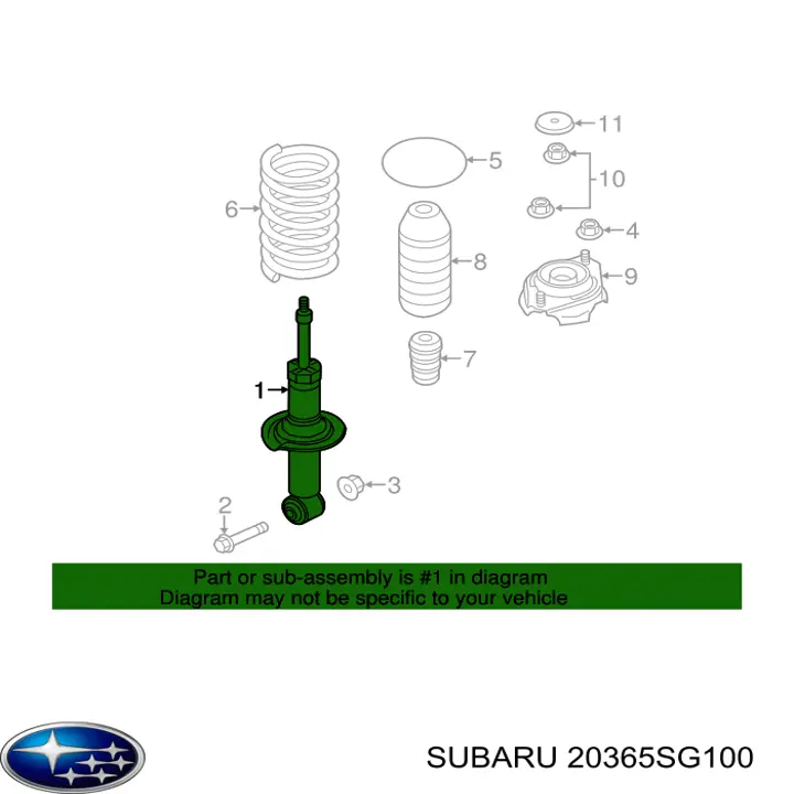 20365SG100 Subaru 