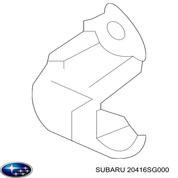 Хомут крепления втулки стабилизатора переднего Subaru 20416SG000 цена, от 2.54 USD