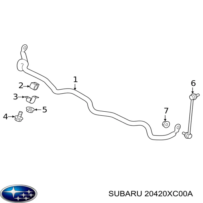 SL6770R 555 Тяжка стабилизатора, переднего, правая
