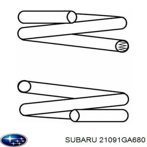 Передняя пружина 21091GA680 Subaru