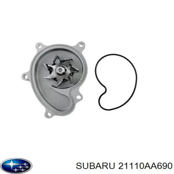 Помпа водяная (насос) охлаждения Subaru 21110AA690