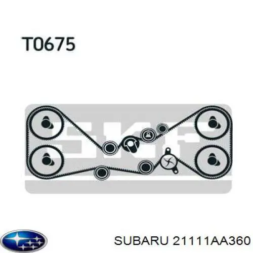 Помпа охлаждения Subaru 21111AA360 цена, от 139.98 USD