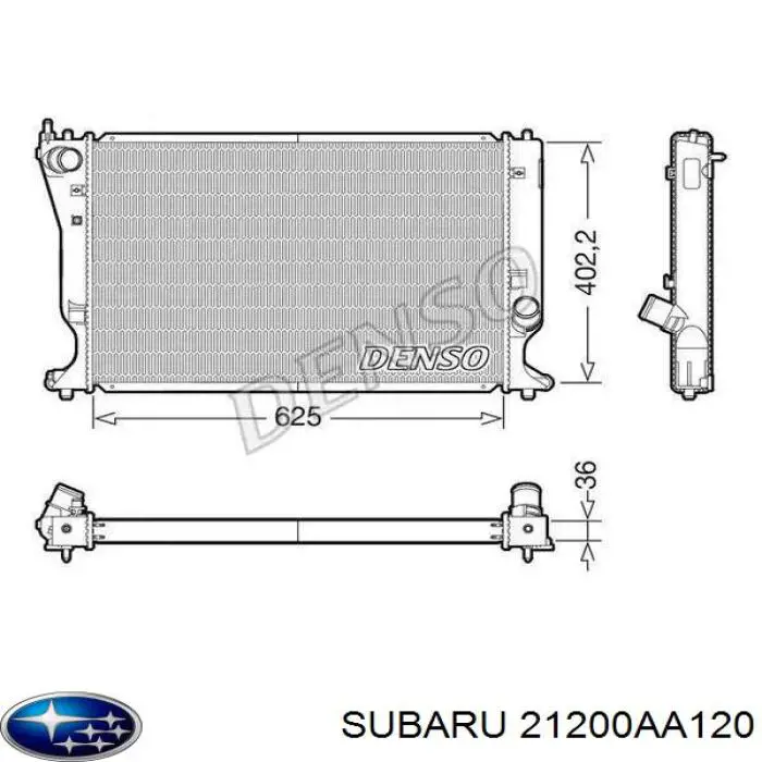 Термостат 21200AA120 Subaru