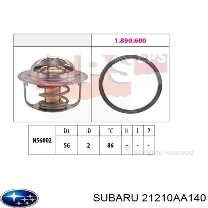 21210AA140 Subaru термостат