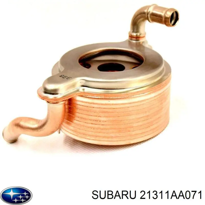 Купить 21311AA071 Subaru Радиатор масляный (холодильник), под фильтром
