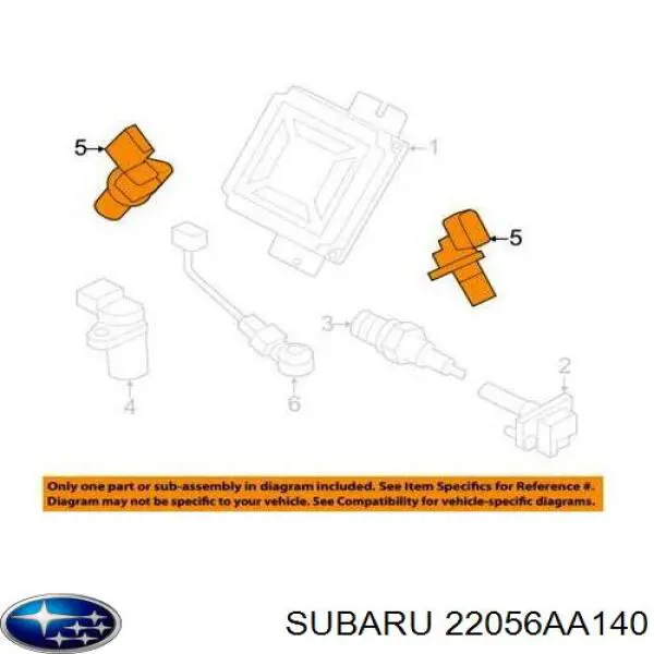 22056AA140 Subaru sensor de posição da árvore distribuidora