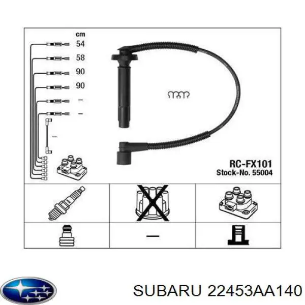 Купить 22453AA140 Subaru Провода высокого напряжения