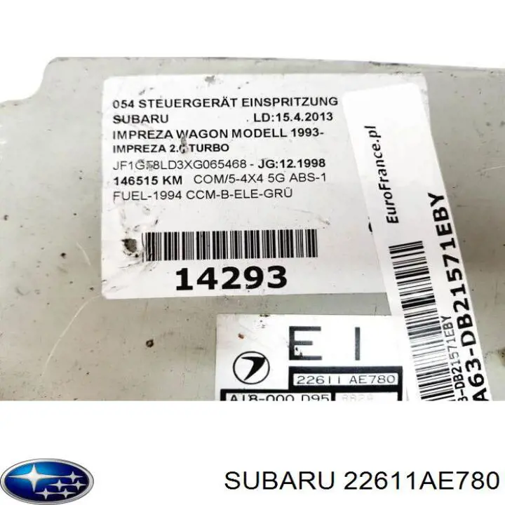  Subaru 22611AE780 цена, от 98.48 USD