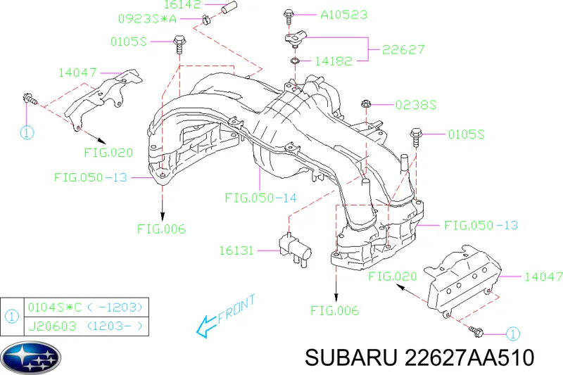  22627AA510 Subaru