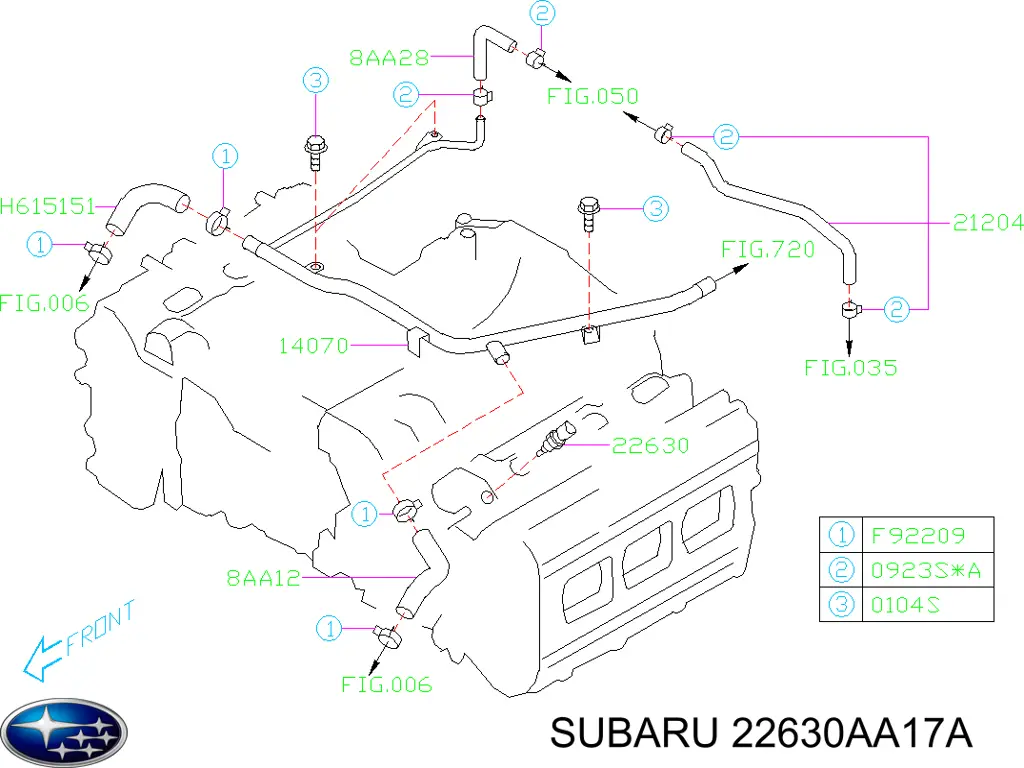  22630AA17A Subaru