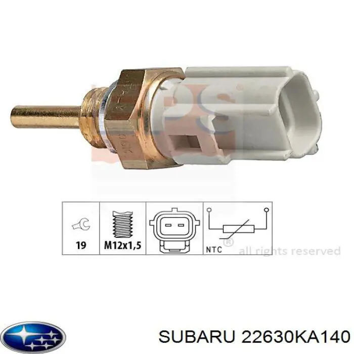 Датчик температуры охлаждающей жидкости, на приборе 22630KA140 Subaru