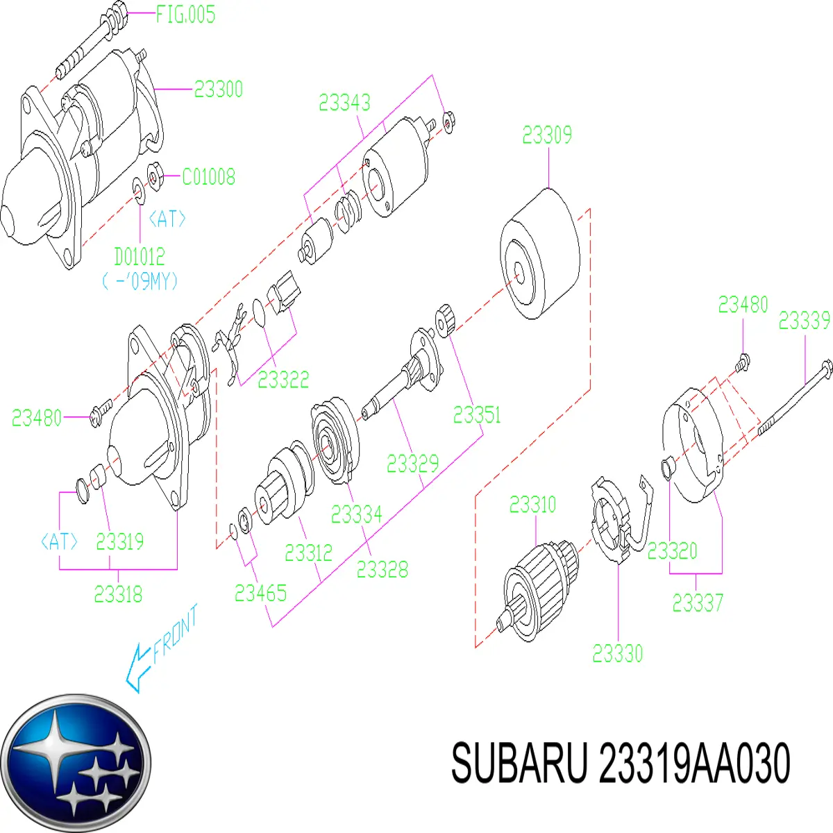Купить 23319AA030 Subaru 