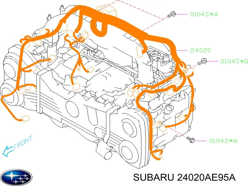  Subaru 24020AE95A цена, от 63.35 USD