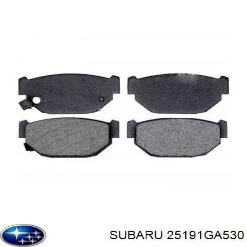 Колодки тормозные задние дисковые на Subaru Leone II 