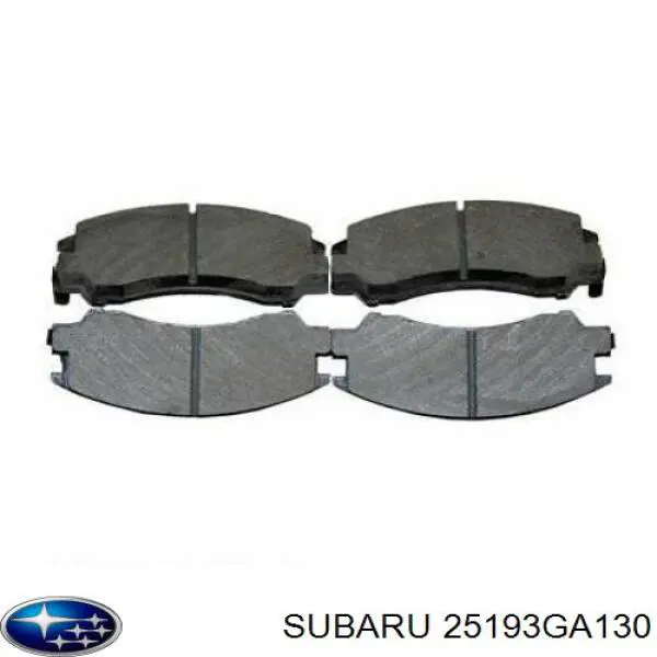 Передние тормозные колодки 25193GA130 Subaru