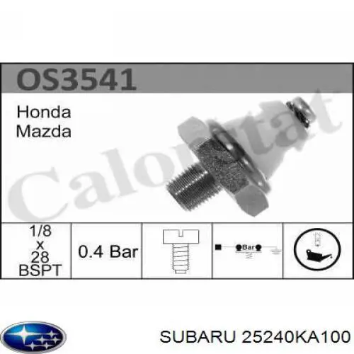 25240KA100 Subaru датчик давления масла