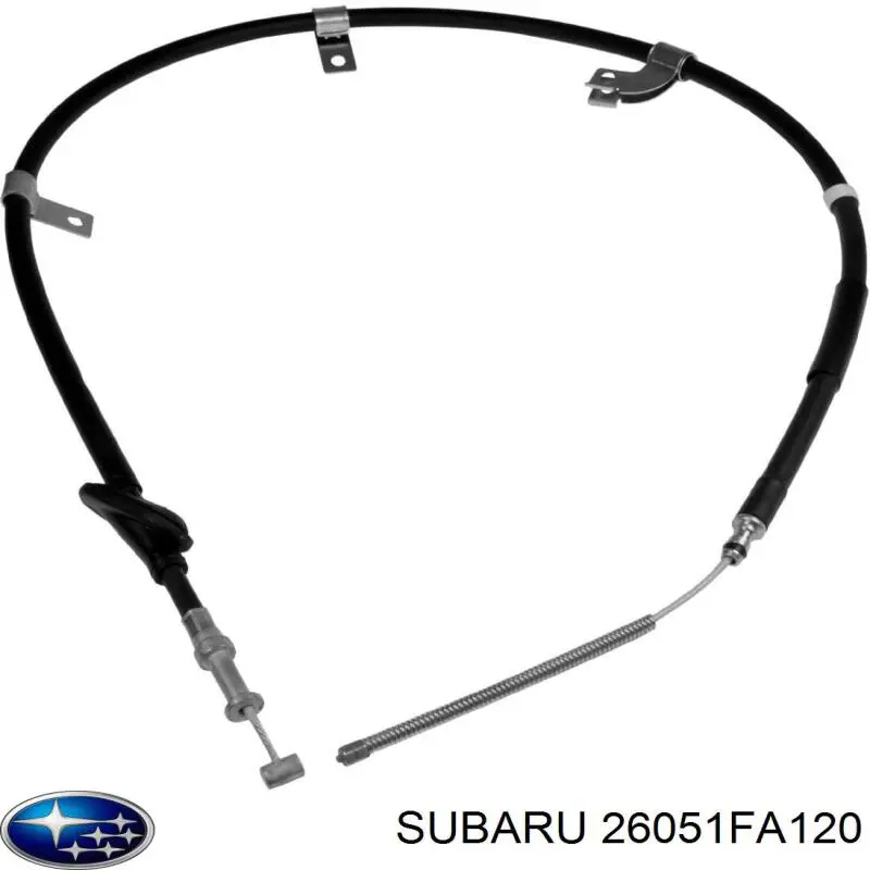 Трос ручного тормоза задний правый Subaru 26051FA120
