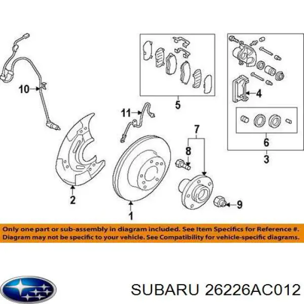  26226AC011 Subaru