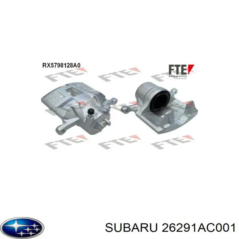 Тормозной суппорт Subaru 26291AC001 цена, от 53.60 USD