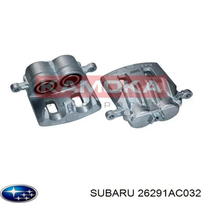 Купить 26291AC032 Subaru Суппорт тормозной передний левый