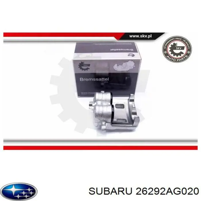 26292AG020 Subaru суппорт тормозной передний правый