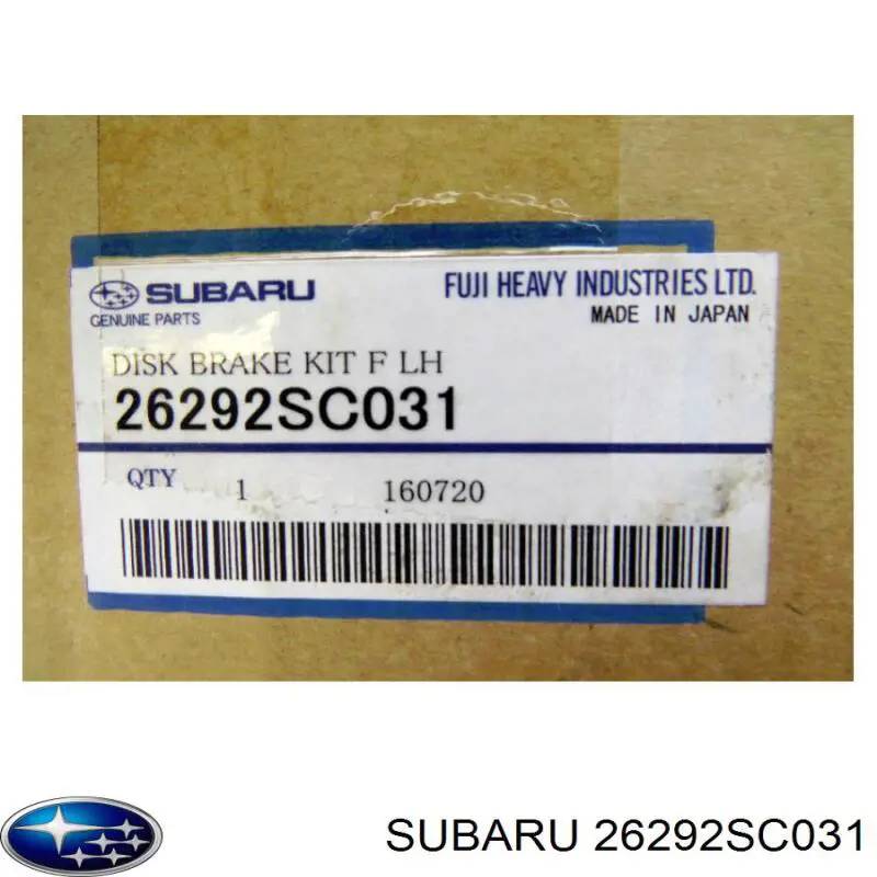 Супорт тормзной Subaru 26292SC031 цена, от 12.67 USD