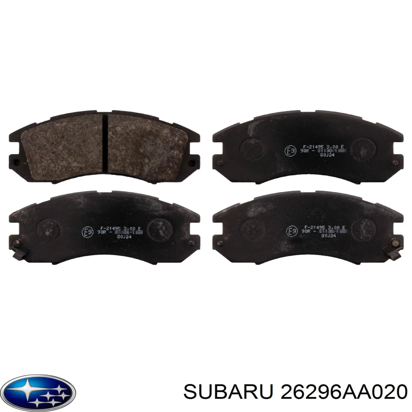 Передние тормозные колодки 26296AA020 Subaru