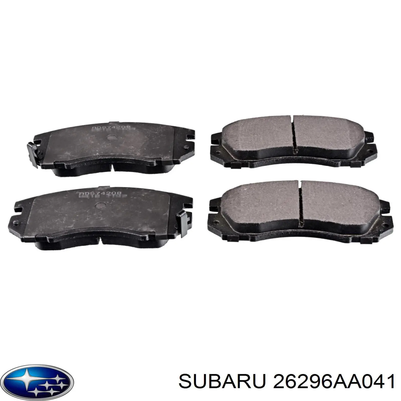 Передние тормозные колодки 26296AA041 Subaru